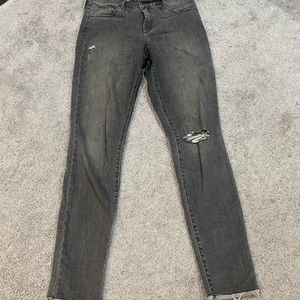 High rise skinny jeans